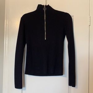 Zara navy half zip